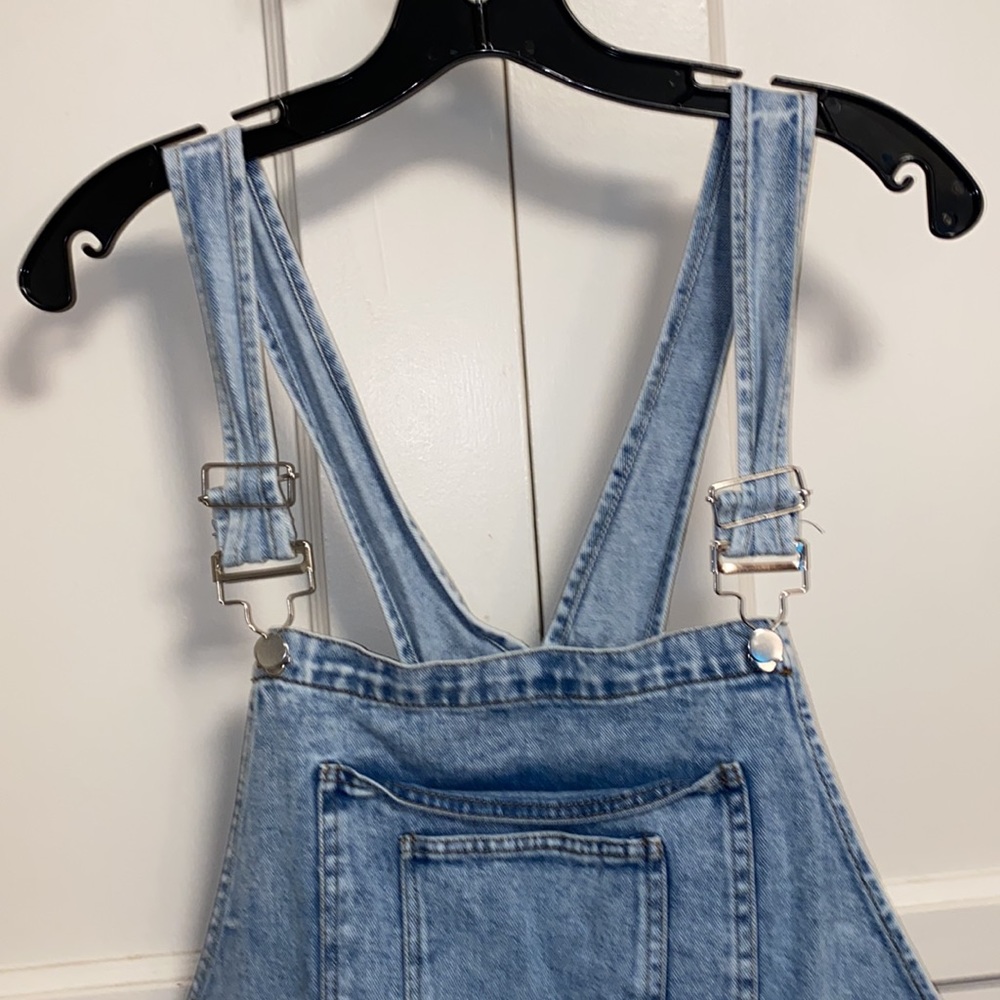 SHEIN Curve 2XL Washout Overalls - Picture 4 of 15